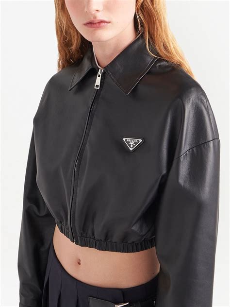 prada women's leather jacket|prada women blazersedge.